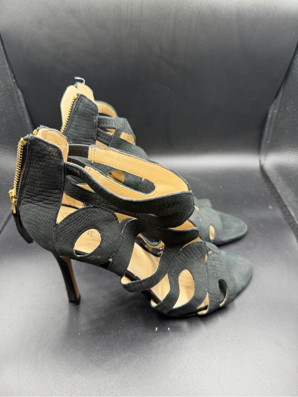 Nine West Women's Black Strappy High Heel Sandals